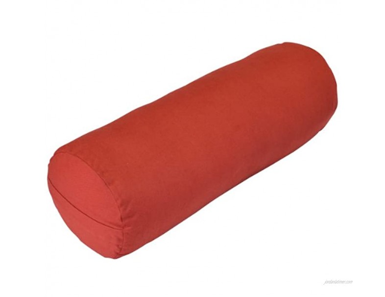 YogaDirect Supportive Round Cotton Yoga Bolster