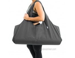 Yogiii Large Yoga Mat Bag | The Original YogiiiTotePRO | Large Yoga Mat Tote Sling Carrier with Side Pocket | Fits Most Size Mats