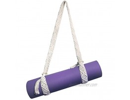 Zingtto Boho Yoga Mat Strap Carrier Macrame Yoga Mats Tassel Crossbody Yoga Mat Sling for Women and Men Woven Diamond Pattern