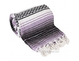 Canyon Creek Authentic Mexican Yoga Falsa Blanket Light Purple