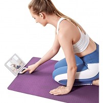 CHABAEBAE Smart Yoga Mat with Timer Phone Tablet Stand | Non Slip Eco Friendly Premium Workout Mat for Yoga Pilates Floor Exercises 72 L 24 W 6MM Thick Yoga Mats for Women Men With A Carrying Bag
