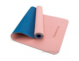 Devonlosky Yoga Mat Non-slip Eco Friendly Exercise Yoga Mat for Men and Women 1 4-Inch Thick High Density Pro Mat with Carrying Strap for Yoga Pilates and Fitness Exercise