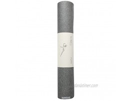Rumi Sun Yoga Mat Wide Natural Yoga Mat 26 inches x 71 inches x 4.3 mm Graphite Dark Gray Non Slip Thick Durable Natural Rubber