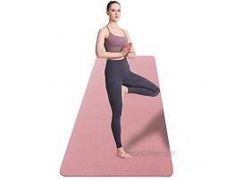UMINEUX Extra Wide Yoga Mat for Women and Men 72x 32x 1 4 Eco-Friendly TPE Yoga Mat Non Slip Large Workout Mats,Perfect for Barefoot Exercise Yoga Pilates Fitness Meditation