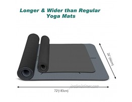 Yoga Mat，1 4 Inch Thickness Yoga Mat Non Slip Textured Surfaces High Density Exercise & Fitness Mat Padding with Carrying Strap Perfect for Yoga Pilates and Workout