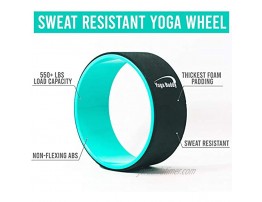 Yoga Wheel Back Wheel Yoga Roller Prop with Thick Padding Relieves Back Pain and Improves Yoga Poses Helps with Stretching Improving Flexibility