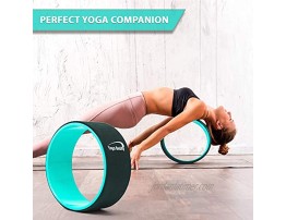 Yoga Wheel Back Wheel Yoga Roller Prop with Thick Padding Relieves Back Pain and Improves Yoga Poses Helps with Stretching Improving Flexibility