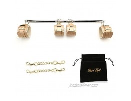 exreizst Adjustable Spreader Bar with 4 Adjustable Straps Expandable Aid Traning Kit Silver and Gold