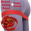 nalax Yoga Strap Stretch Straps for Physical Therapy 12 Loops Yoga Stretch Strap Resistance Band Workout Booty Band