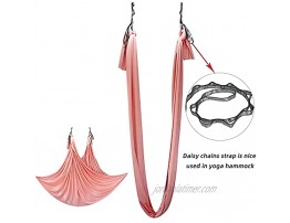 PRIOR FITNESS 2pcs Nylon Daisy Chain for Aerial Yoga Hammock Swing Adjustable Yoga Extender Strap Rope Anti-Gravity Yoga Extend Belts