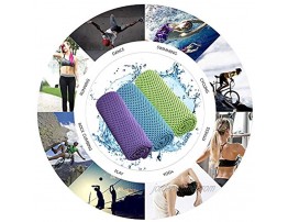 3 Packs Cooling Towels40x12 Ice Towel,Microfiber Towel Cool Towel for Men and Women Fitness Gym Outdoor Sports,Yoga Golf Camping Running Hiking,Travel and MoreBlue Green Purple