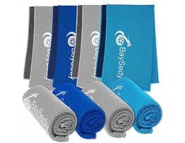BaySedy Cooling Towels for Neck 4 Pack Cooling Towel for Hot Weather Ice Towels for Sports