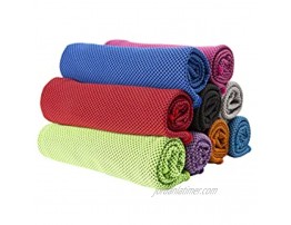 Cooling Towel， Ice Towel ， Cooling Neck Wrap Scarf，Sweat Workout Towels Microfiber Towel Soft Breathable Chilly Towel for Sports Gym Yoga Running Camping Fitness Pink