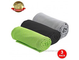 Cooling Towel Ice Towel for Men and Women Fitness Gym Outdoor Sports,Yoga Golf Camping Running Hiking,Travel and More3PCS