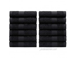 Loop Terry washcloths Towel Black,