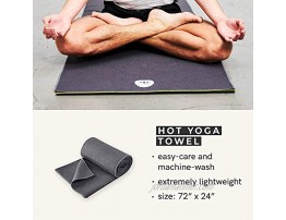 Lotuscrafts Hot Yoga Towel Grip Non-Slip & Fast-Drying Non Slip Yoga Towel with Excellent Ground Grip Hot Yoga Mat Towel Non Slip Bikram Yoga Towel Yoga and Pilates Towel [72 x 24]