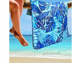 Microfiber Quick Drying Beach Towel for Travel Extra Large XL 78x35 Palms Oversized Swim Pool Yoga Traveling