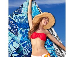 Microfiber Quick Drying Beach Towel for Travel Extra Large XL 78x35 Palms Oversized Swim Pool Yoga Traveling