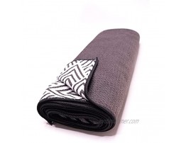 NamaStrength Textured Reversible Slip-Resistant Yoga Mat Towel for Hot Yoga with Drishti Point of Focus