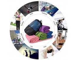 SINOYOGA Yoga Mat Quick Dry Foldable Towel Fitness Nonslip Comfortable Breathable for Beach Pilates Peleton Exercise Gym Pilates Bikram 72 X 24