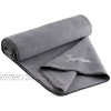 Spoga Microfiber Super Absorbent Anti-Slip Yoga Towel Grey 24 X 72