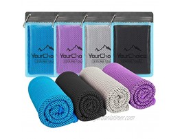 Your Choice Cooling Towel Workout Gym Fitness Golf Yoga Camping Hiking Bowling Travel Outdoor Sports Towel for Instant Cooling Relief 4 Pack