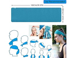 Yubng 4 Packs Cooling Towel 40x 12 Ice Towel,Microfiber Towel,Soft Breathable Chilly Towel for Yoga,Sport,Gym,Workout,Camping,Fitness,Running,Workout&More Activities