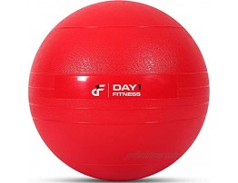 Day 1 Fitness Weighted Slam Ball 9 Weight 3 Color and Bundle Options No Bounce Medicine Ball Gym Equipment Accessories High Intensity Exercise Functional Strength Training Cardio,