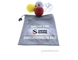 Product Name Snipers Edge Hockey Dangle Balls Skillz Ice Speed Muscle + Bonus Bag | Improve Stick Handling ON & Off The Ice