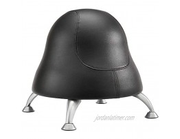 Safco Products Runtz Ball Chair Black Vinyl Anti-Burst Exercise Ball Active Seating Easy-to-Clean