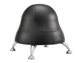 Safco Products Runtz Ball Chair Black Vinyl Anti-Burst Exercise Ball Active Seating Easy-to-Clean