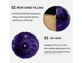 STRPRETTY BASIC Medicine Ball 8 lbs 10 lbs Exercise Fitness Ball Thickened PVC Smooth Textured Grip Dead Weight Training Slam Ball for Strength and Crossfit Workout Black Purple