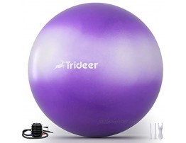 Trideer Exercise Ball Dreamy Color Yoga Ball for Home Gym & DeskChair Fitness Yoga & Physical Therapy with Quick Pump  45cm & 55cm & 65cm