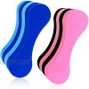 2 Pieces Swimming Pull Buoys Swimming Training Aid 4-Layer EVA Swimming Pull Buoys Leg Pull Float Unisex-Adult Foam Flotation Swimming Aid for Leg Float Upper Body Strength Water Exercise