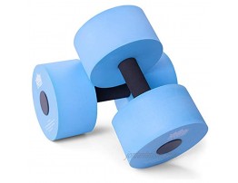 Aqua Dumbbell Two-Pack | Foam Resistance Fitness Equipment | Low Impact Exercise Weight Accessory | Water Aerobics & Swimming Pool Resistance Workout Gear