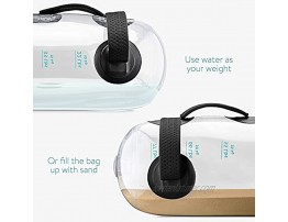 Navaris Aqua Bag for Workouts Fitness Training Workout Aquabag with Handles Fill with Water to Adjust Weight 44 lbs or 77 lbs