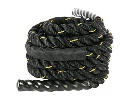Bigtree Battle Rope Poly Dacron 1.5 in Diameter 30 ft Length Training Rope with Protective Sleeve and Wall Mount…