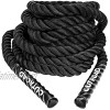 PanAme Heavy Battle Ropes 1.5 inch 30 ft- Polyester Workout Rope Full Body Workout Equipment for Crossfit Training Home Gym or Fitness Exercise Building Muscle