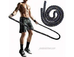 Weighted Jump Rope Workout Battle Ropes Heavy Skipping Rope for Men Women Total Body Workouts Power Training Improve Strength Building Muscle