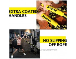 XGEAR Heavy Battle Rope Exercise Training Rope with Anchor Strap Wall Hanger Kit-100% Poly Dacron Workout Rope Undulation Ropes for Full Body Strength Training 1.5 Dia 30 40 50ft.