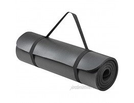All-Purpose Fitness Mat 12mm 72inx24in NBR foam Non-Slip Carry Strap Included