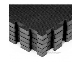 Prosource Fit Extra Thick Puzzle Exercise Mat 3 4 or 1” EVA Foam Interlocking Tiles for Protective Cushioned Workout Flooring for Home and Gym Equipment