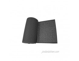 Rubber-Cal Paw-Grip 100% Nitrile Non-Slip Rubber Matting 3 8 x 34 x 120  Black