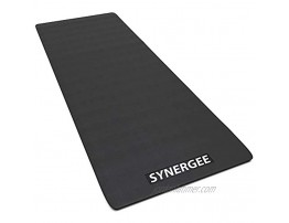 Synergee Exercise Equipment Mats. High Density Floor Mats for Indoor Fitness Training Equipment. Works Great with Cycling Bikes Spinning Bikes Treadmills or Rowers. Available in 3 Sizes.