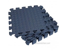 Tebery 16 Pieces Leaf Pattern Interlocking Floor Tiles Non-Slip Exercise Mat 1 2-Inch Thick EVA Foam Puzzle Floor Mat