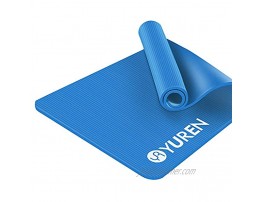 YUREN Extra Wide Yoga Mat Non Slip Large Size 72 L x 35 W High Density Exercise & Fitness Mat Home Gym Workout Mats