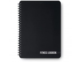 Fitness Logbook Softcover Undated Workout Journal 6 x 8 inches Thick Paper Durable Laminated Cover Round Corners Sturdy Binding Stylish Minimalistic and Easy-to-Use Gym Log Book