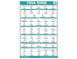 Palace Learning 3 Pack: Yoga Poses Volume 1 & 2 + Bodyweight Exercises Poster Set Set of 3 Workout Charts