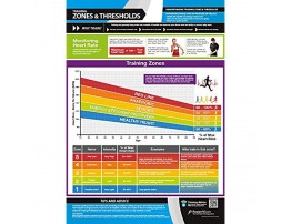 Training Zones & Thresholds | Laminated Home & Gym Poster | FREE Online Video Training Support | Size 594mm x 420mm A2 | Improves Personal Fitness