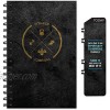 Workout Fitness Journal Nutrition Planners: Clip-in Bookmark Sturdy Binding Thick Pages & Laminated Protective Cover Black & Gold